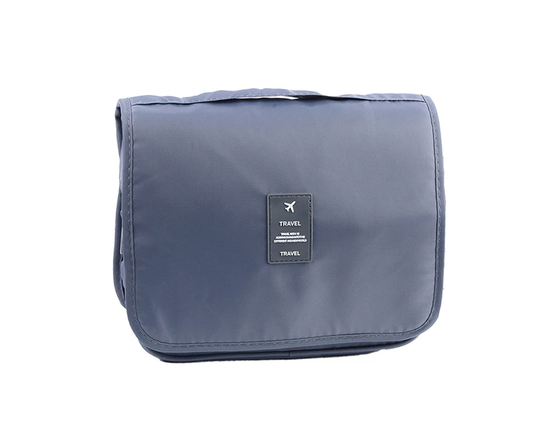 Hanging Toiletry Bag Travel Bag for Toiletries Make Up Bag Large Capacity Travelling Accessories -gray