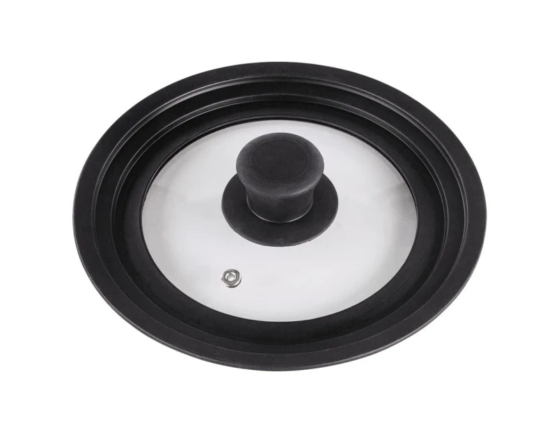 Universal Lids For Pots, Pans And Pans - Tempered Glass With Heat-Resistant Silicone Rim Fits 16-18-20 Cm Diameter Cookware