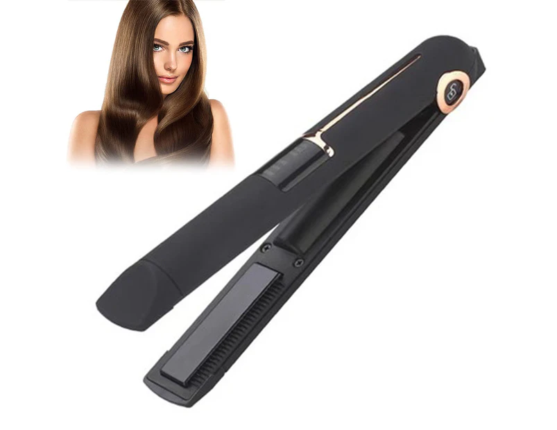 1 pcs Hair Straightener, Professional Flat Iron for Hair Straightening Curling, Rechargeable Travel Cordless Hair Straightener and Curler