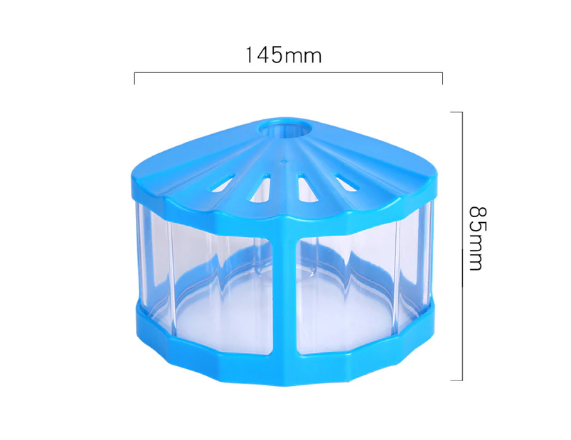 Small Fish Tank Stack Freely Broken-proof Smell-less Small Building Block Fish Tank for Turtle - Blue