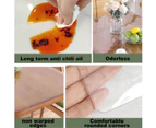 Clear vinyl table cloth protector Waterproof/oil-proof plastic square clear sheet table cloth,style2