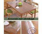 Clear vinyl table cloth protector Waterproof/oil-proof plastic square clear sheet table cloth,style2
