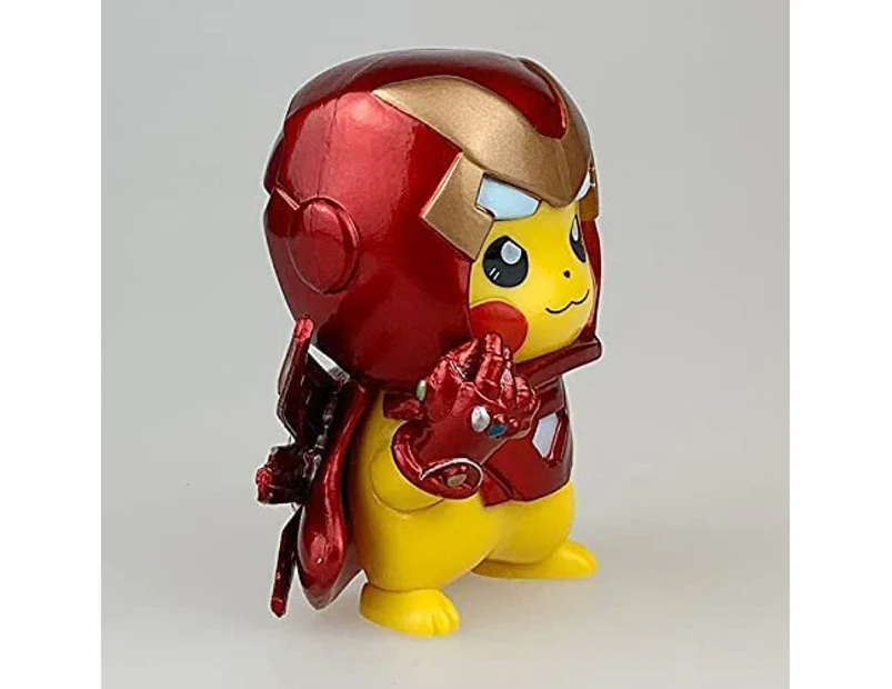 Iron Man Action Figure,Superhero，Iron Man MK85 Action Figure Statues ，Birthday Gifts PVC 4"