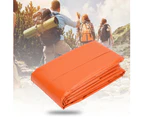 Outdoor Portable Emergency Sleeping Bag Keep Warm Moisture Proof Pad Reflective Camping Mat  Orange