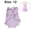 Dog Shirts Cool Ruffle Dog Sleeveless Vest Breathable Dog Skirt Shirt Dog Cat Clothes for Small Dog