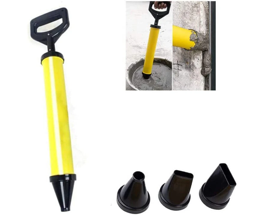 Pointer Caulk Gun, Mortar and Mortar Sealant Gun with Mortar Pump and Nozzles