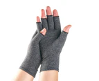 Winmax Arthritis Compression Gloves Women Men Pressure Health Care Fingerless Gloves-Gray