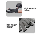 Winmax Arthritis Compression Gloves Women Men Pressure Health Care Fingerless Gloves-Gray