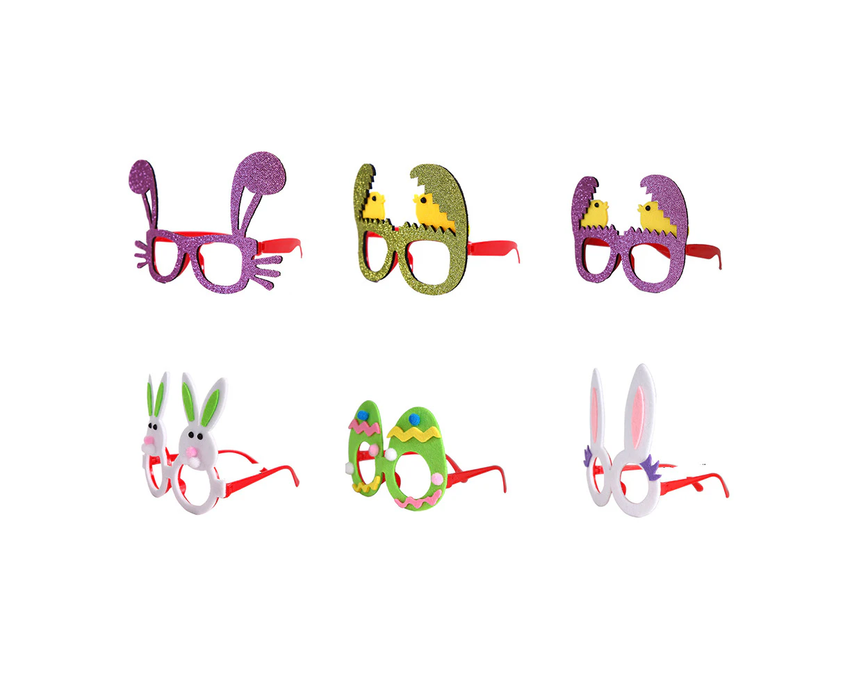 6 Easter Egg Bunny Chick Glasses Prom Party Decor Funny Glasses Frames