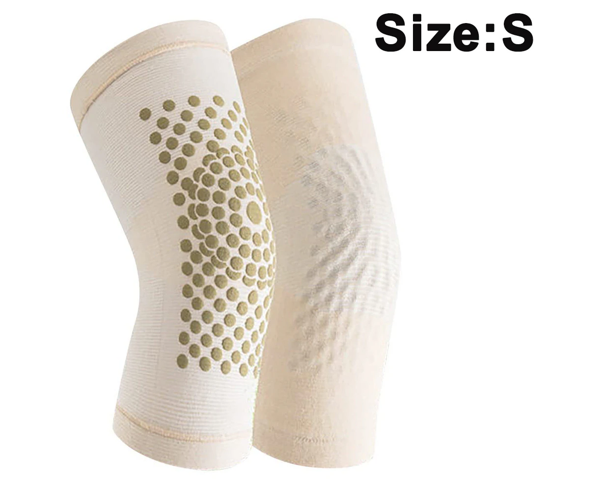 Knee Brace,Knee Compression Sleeve Support with Patella Gel Pads & Side Stabilizers-S