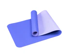 Fulllucky 6mm TPE Anti-slip Thicken Gym Fitness Training Exercise Pilates Yoga Mat Cushion - Light  Purple