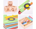 Children Early Education Jigsaw Puzzle Words Alphabet Learning Puzzle Blocks-C