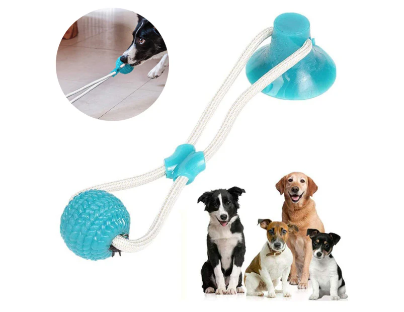 Suction Cup Dog Toy, Versatile Interactive Durable Rope Toy For Teething And Chewing Pets With Powerful Suction Cups. Green