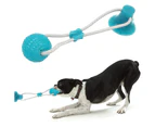 Suction Cup Dog Toy, Versatile Interactive Durable Rope Toy For Teething And Chewing Pets With Powerful Suction Cups. Green