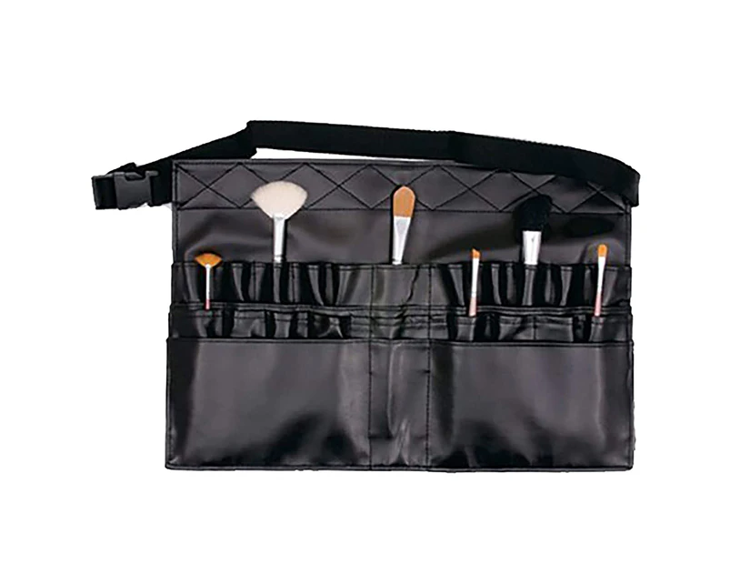 Professional Cosmetic Makeup Brush Holder Waist Pouch with Artist Belt