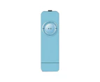 Bluebird MP3 Player Stylish Rechargeable Mini Portable Music Media for Home-Blue