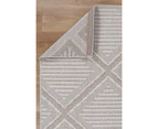 Efate Peter Beige Geometric Flatweave Rug