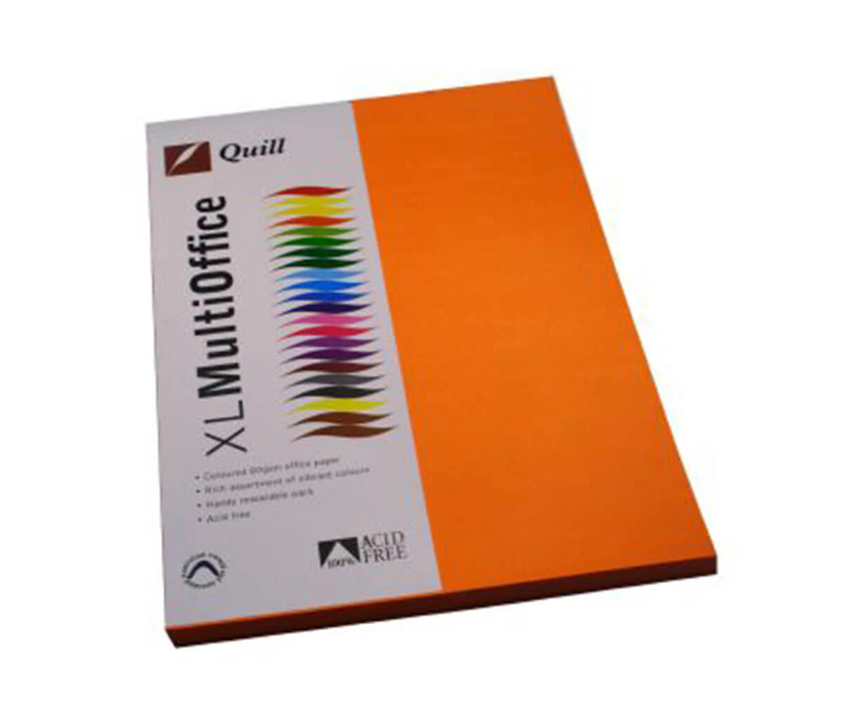 Quill Multioffice Paper 100pk 80gsm (A4) - Orange