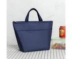 2 Pack Reusable Lunch Bag Insulated Lunch Box Lunch Tote Handbag With Aluminum Foil-Navy Blue&Khaki
