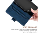 RXZT Samsung Galaxy A12/M12 Phone Case Wallet - Blue