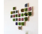 Artificial Flower Succulent Plant Hanging Wall Art Frame Living Room Home Decor-13A