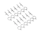 Jewelry Diy Round Toggle Clasps Stainless Steel T-Bar Clasps For Necklace Making Steel Color