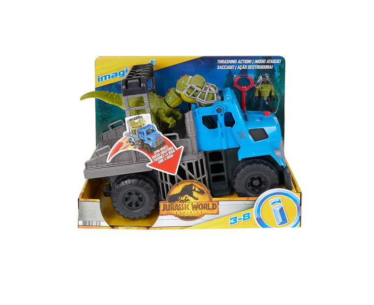 Imaginext Jurassic World Break Out Dino Hauler - Blue