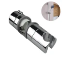 Adjustable Slide Bar Shower Bracket, Universal 18-25Mm Outer Diameter Rail Head Bracket 360 Degree Rotating Bracket - Grey