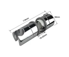 Adjustable Slide Bar Shower Bracket, Universal 18-25Mm Outer Diameter Rail Head Bracket 360 Degree Rotating Bracket - Grey