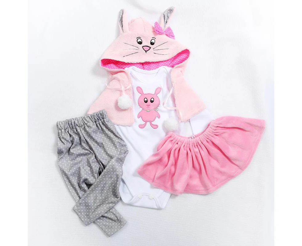 5 different styles two sizes 47 or 60CM doll  dress reborn baby doll clothes high quality dress all cotton clothes