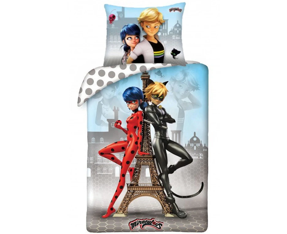 Miraculous Ladybug Kids Quilt Cover Set - Single Bed