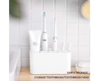 Toothbrush Holder -Multifunctional Electric Toothbrush Holder，Bathroom Wall Mounted Toothbrush Stand ，4 Toothbrush Slots + 6 Electric Toothbrush Heads Slot