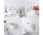 Toothbrush Holder -Multifunctional Electric Toothbrush Holder，Bathroom Wall Mounted Toothbrush Stand ，4 Toothbrush Slots + 6 Electric Toothbrush Heads Slot