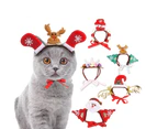 Dogs Cats Christmas Patterns Headband Photography Props Pet Headwear Accessory-Green S