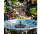 Solar Fountain Pump , Solar Water Fountain Pump with 6 Nozzles, Solar Powered Fountain Pump for Bird Bath, Ponds, Garden