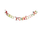 Hanging Banner Attractive Paper Decorative Delicate Christmas Flag Decoration for Garden-5