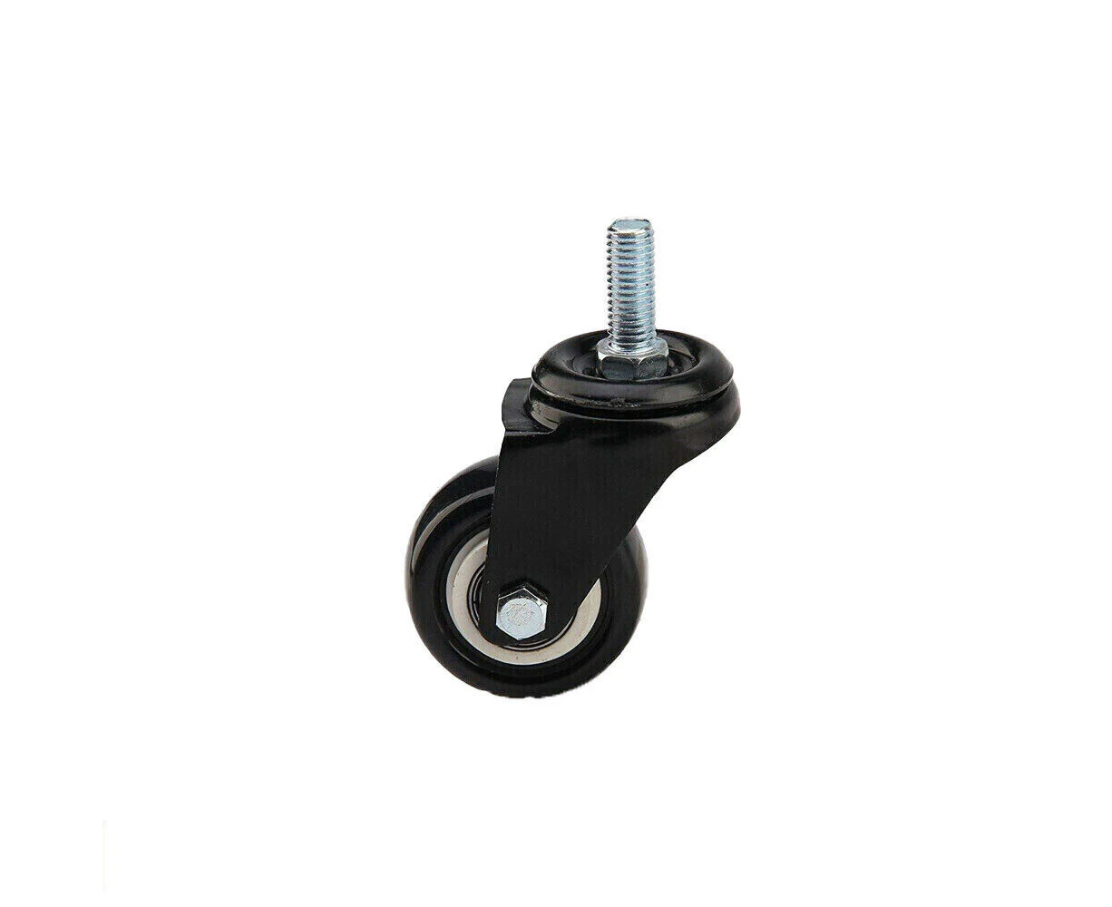 1.5PUSM8 1.5" 40 X 20MM PU Polyurethane CASTOR CAPACITY 50KG SWIVEL M8 X 25 BOLT