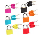 6 Pieces Suitcase Lock with Key, Mini Padlock with Key Luggage Lock Security Lock with Key (Colorful)