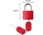 6 Pieces Suitcase Lock with Key, Mini Padlock with Key Luggage Lock Security Lock with Key (Colorful)