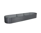 Galvanised Raised Garden Bed Steel Instant Planter 320X80X42CM