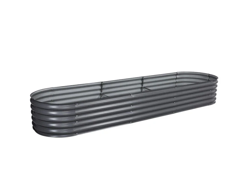 Galvanised Raised Garden Bed Steel Instant Planter 320X80X42CM