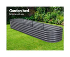 Galvanised Raised Garden Bed Steel Instant Planter 320X80X42CM