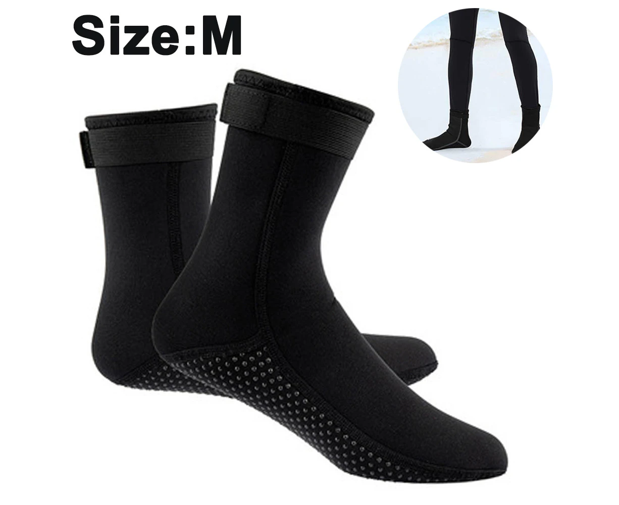 Wetsuits Socks Water Socks Adults 3M Neoprene Socks Beach Diving Surfing Socks Fins Swim Anti-Slip Socks Shoes-M