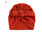 Decorative Baby Hat Easy Wear Nylon Bowknot Design Infant Cap for Daily Life - 4