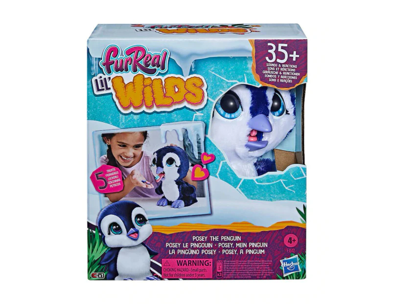 furReal Lil Wilds Penguin Animatronic Toy: Electronic Plush Pet