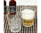 4Pcs Water Glass 210Ml Unbreakable Stackable Restaurant Premium Quality Acrylic Plastic Water Beer Whiskey Wine Juice Cup Set