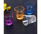 4Pcs Water Glass 210Ml Unbreakable Stackable Restaurant Premium Quality Acrylic Plastic Water Beer Whiskey Wine Juice Cup Set