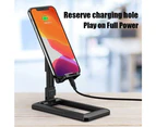 Universal Foldable Adjustable Desk Stand Holder For Mobile Phone Tablet - Black