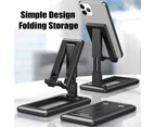 Universal Foldable Adjustable Desk Stand Holder For Mobile Phone Tablet - Black