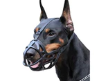 QBLEEV Dog Muzzle for Anti-Biting Barking and Chewing-Black